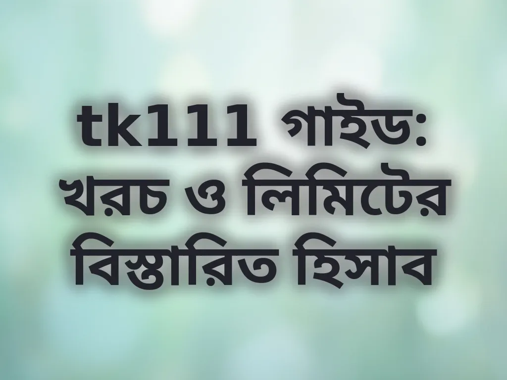 tk111 লিমিট গাইড